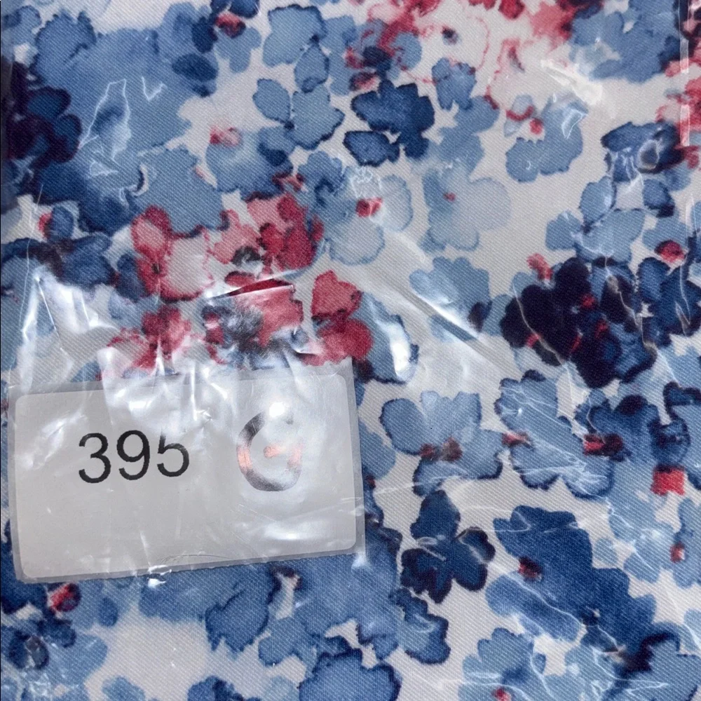 Crown & Ivy Blue and Pink Floral Mini Skirt